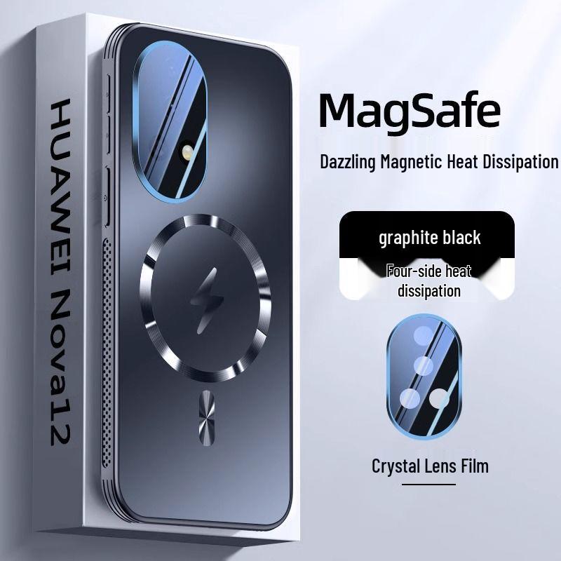 Huawei Nova 13/Nova 13 Pro Magnetic Phone Case with Full Lens Coverage, Heat Dissipation, and Airbag Anti-Drop Protection.