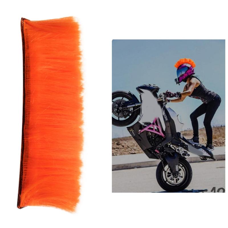 Motorcycle Helmet Mohawk Universal Synthetic Wigs Novel Decoration for Motorcycle Helmet Ski Sports Helmet Accessories