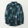 DIMANAF New Plus Size Women Tops Shirts Tees Floral Casual Loose Blouse 2025 Autumn Print Cotton Long Sleeve