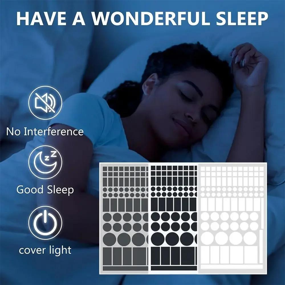 Led Covers Block Light Dimming Stickers Easy to Use Black Color Blackout Stickers Great Adhesion Strength Shading Avoid Glare