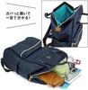 Large Water Heathered Navy [Anello] Capacity, Repellent, Clasp, Backpack, Daypack, GU-B3013,