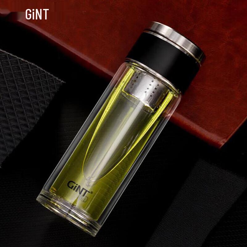 GiNT Double-Layer Tea Infuser Glass Bottle
