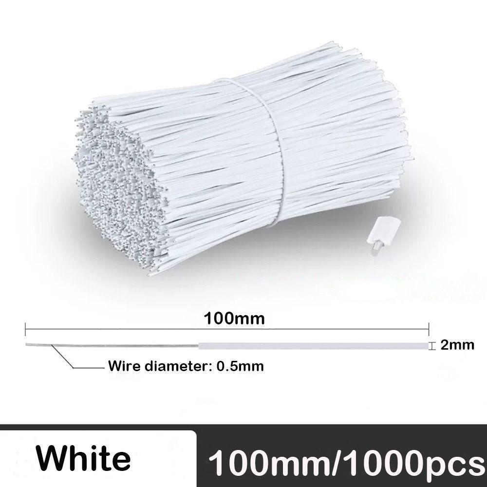 Black Plastic Coated Iron Wire White Cable Ties Iron Wire Cable Wrap Organizer