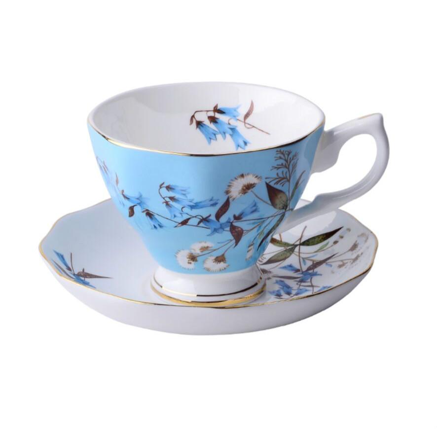 Set ceașcă de cafea și farfurii din ceramică nobilă din Europa Cana de ceramică de lux ceașcă de ceai din porțelan de calitate superioară Veselă de cafea pentru petreceri