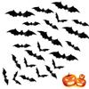 1D Black PVC Bats for Halloween Creepy Decorations for Bars Wall Stickers Ideal for Halloween Celebrations And Unique Items