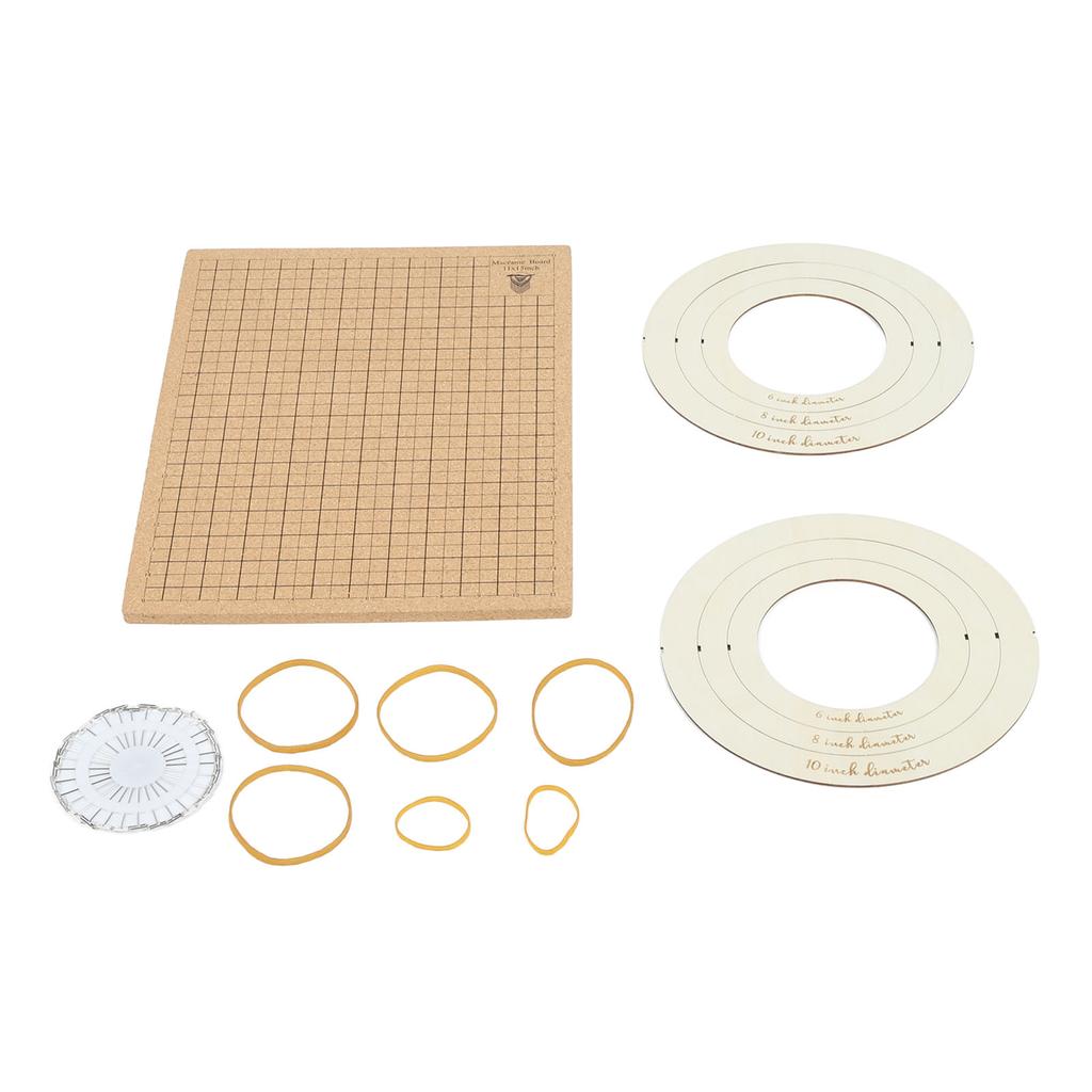 Macrame Board 11x15in Lightweight Macrame Braiding Board Reusable Grids Braiding Board with 30 T Pins Braiding Bracelet
