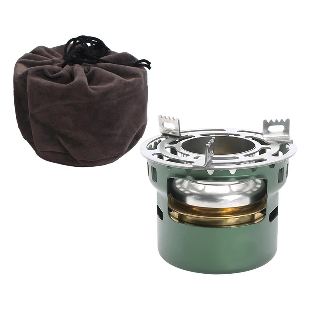 Alcohol Stove Mini Ultralight Stand Aluminum Portable Burner Brass Spirit Lightweight Design