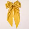 Women New Bow Hair Clip Women Large Bowknot Satin Hairpin Barrettes Girls Solid Color Ponytail Clip Hair Accessories