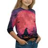 Kids Long Sleeve Halloween Print T-Shirt Round Neck Casual Top