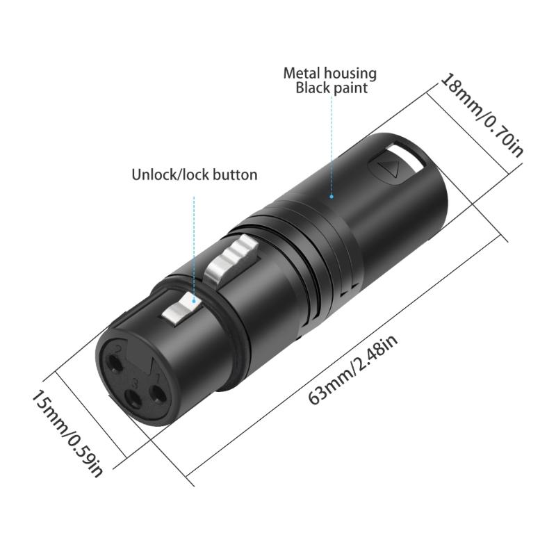 3Pin Extension Adapters Housing With Secure For Equipment Gaming Stream Portable Design