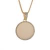 Hot Sale Round Photo Frame Moissanite Hip Hop Pendant for Men and Women