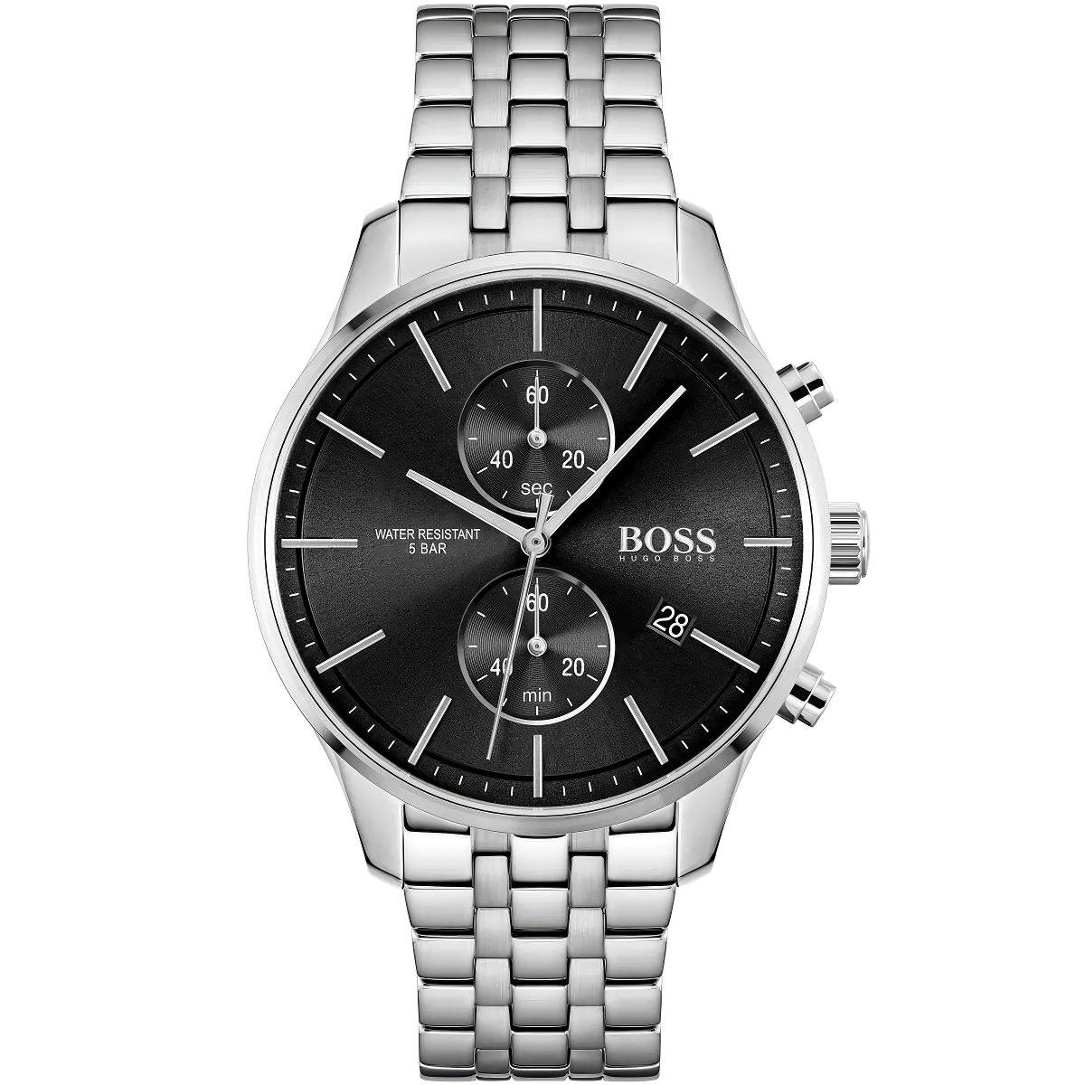 Hugo Boss Men's Black/Silver/Gold 1513840 Associate Watch
