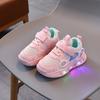 2024 New Children Designer Versatile Soft Soled Light Up Sneakers Autumn New Breathable Antiskid Mesh Casual Shoes Tenis De Niño