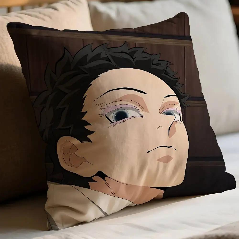 Anime A-akaza Pillow Case Cushion Cover Soft Cute Throw Pillow Case For Car Sofa Pillowcase Polyester With Zipper