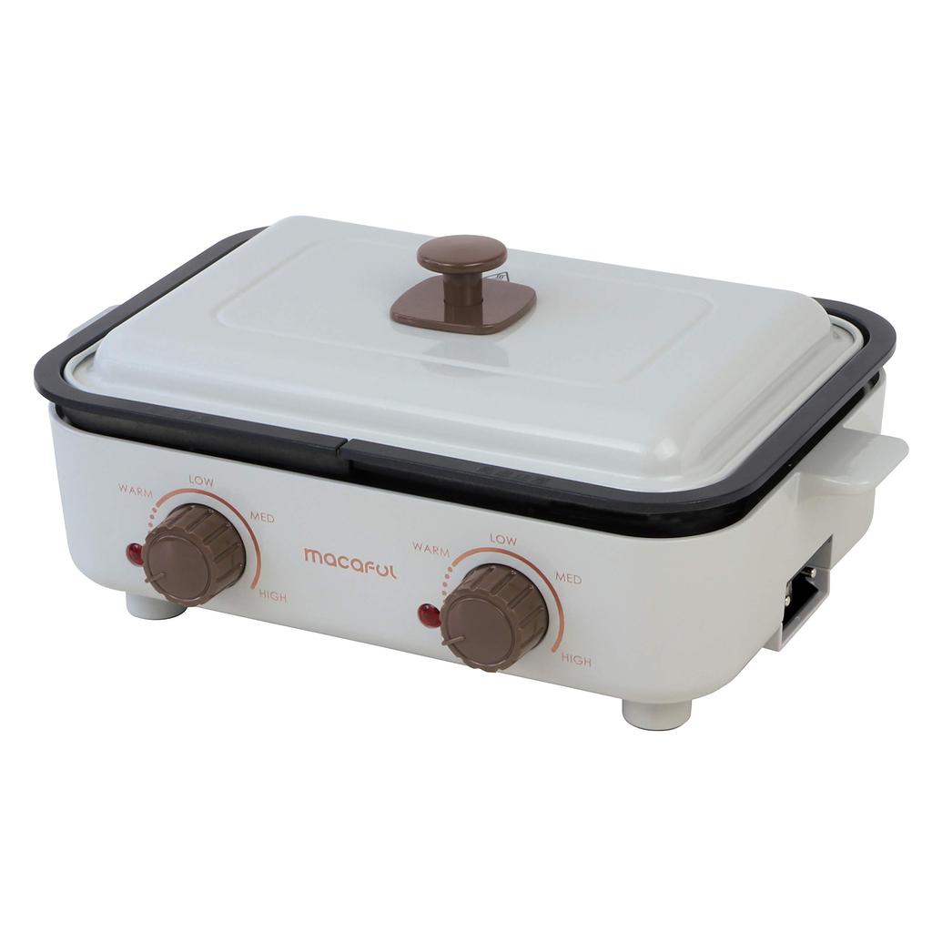 Macaful Kochgeschirr irodori Paar Teller weiß MPP-950L-GRG