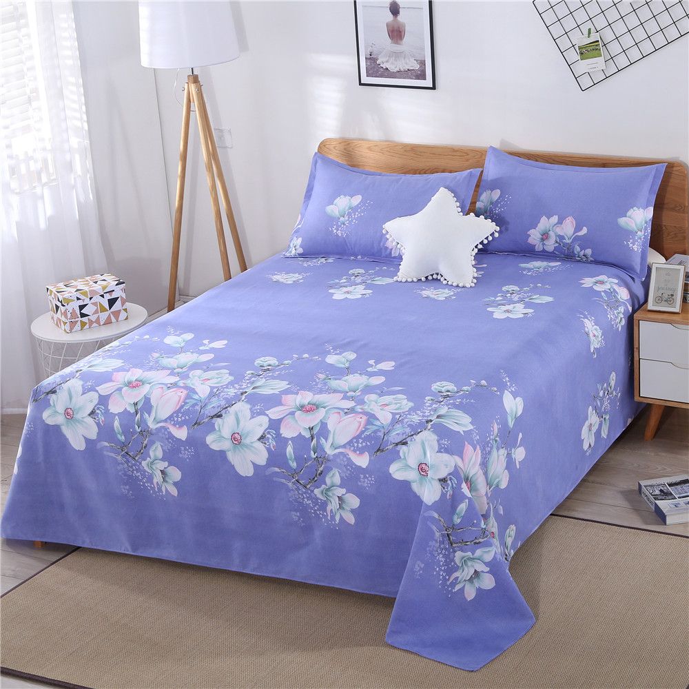 Bed Sheet and Pillowcase Sanded Skin-friendly Dormitory Bed Sheet Bedding Four Seasons Universal Bed Sheet