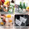8/12/16 Pc Adjustable Refrigerator Storage Divider Snap-on Fridge Door Shelf Dividers Organizer Bins Plastic Container Separator