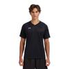 Under Armour Logo Desenli Günlük Koşu Bol Kesim Kısa Kollu Forma Günlük Spor Seti Unisex spor seti Siyah 21500524-001+24500204-001