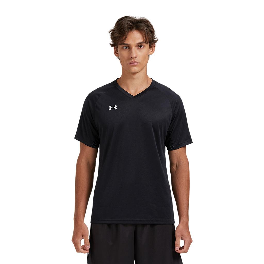 Under Armour Logo Desenli Günlük Koşu Bol Kesim Kısa Kollu Forma Günlük Spor Seti Unisex spor seti Siyah 21500524-001+24500204-001