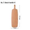 Japanese Style Beech Wood Chopping Board with Handle, Double-Sided, Hangable for Bread, Pastry Storage and Display.