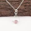 Natural Purple Cat's Eye Gemstone 925 Solid Silver Jewelry Necklace Pendant PP-40-45