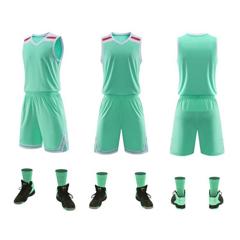 Tuta da Basket, Tuta Sportiva da Allenamento per Partite, Gilet, Maglia da Uomo Adulto Bambino, Traspirante Estiva da Donna