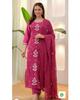 Damen Designer Besticktes Salwar Kameez Kurti Set Indisches Bollywood Oberteil Tunika Kurti Kleid