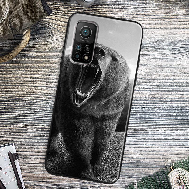 Cute Grizzly Bear Cover For Xiaomi 15 14 13 Ultra 11T 12T 13T 14T Pro POCO X7 Pro X3 X5 X6 M6 F5 F6 Pro Case