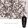 200Pcs/Set Nail Rivet Glitter 3D Effect Non-Fading Metal Rivet Art Decoration Street Punk Charm for Manicure
