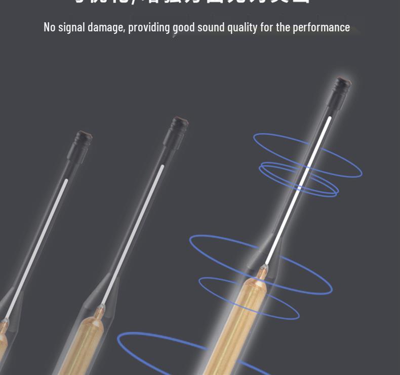Foldable High-Gain Wireless Microphone Antenna with Bayonet Mount (BNC/TNC Compatible)