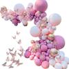 Balloon Garland Arch Kit Pink Decorative Party Balloons for Birthday Party Graduation Ceremony Wedding Anniversary