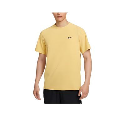 Brand Logo Crew Neck Comfortable Short Sleeve T-Shirt for Men In Yellow
