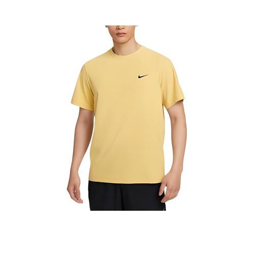 Nike Brand Logo Crew Neck Comfortable Short Sleeve T-Shirt for Men in Yellow EU M