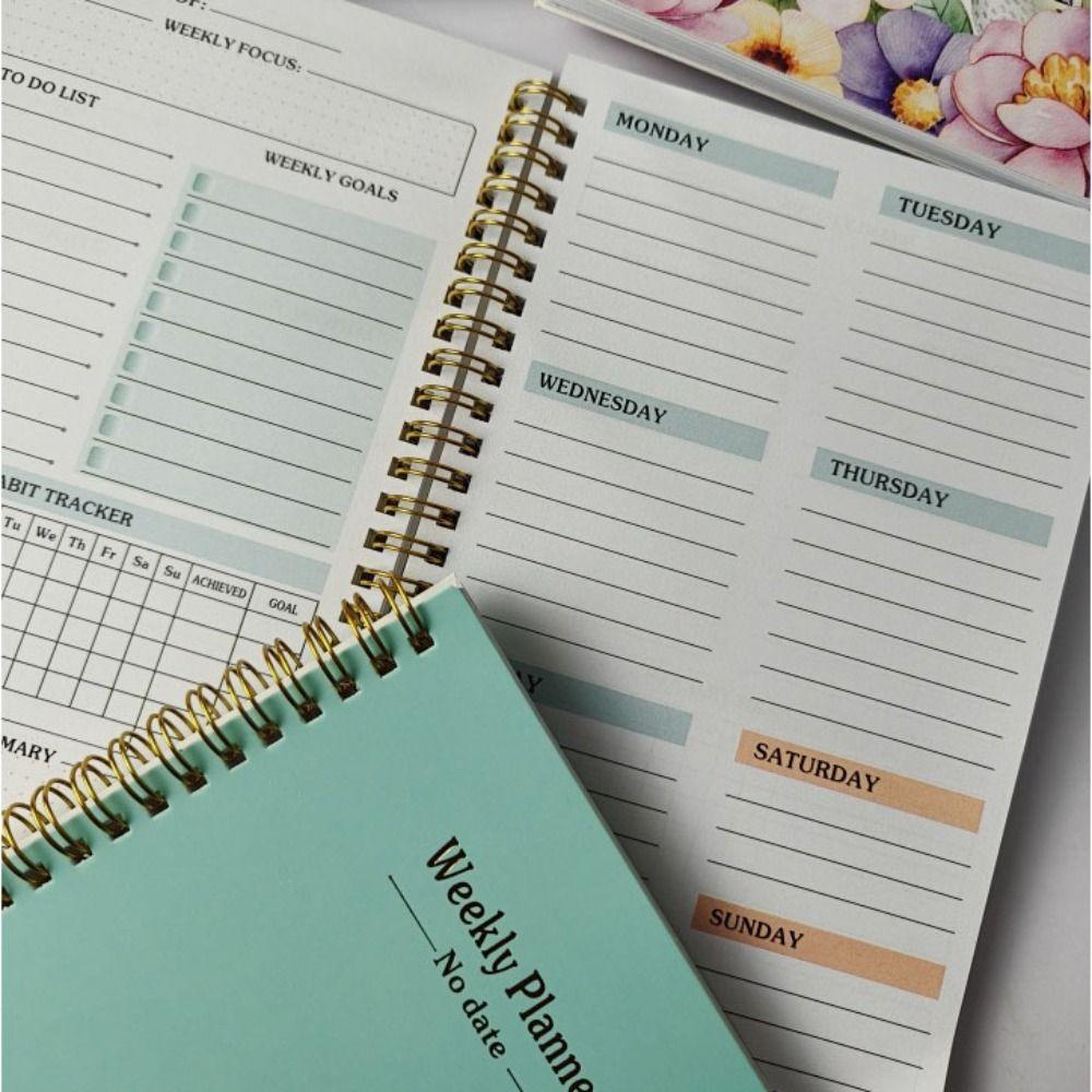 Planner Reminder Weekly Schedule Book A5 Coil Notebook High Quality Weekly Planner School