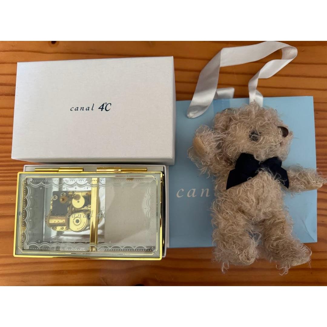 canal4 Music Box Jewelry Box Teddy Bear Music Box Canal 4