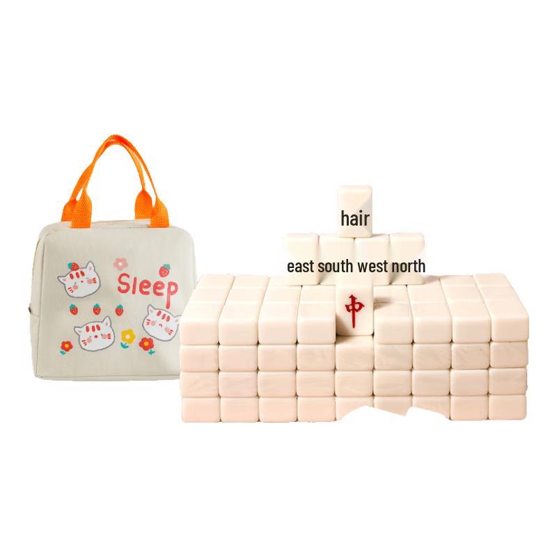 Portable Mini Melamine Mahjong Set