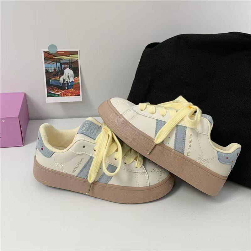 Original Retro Thick Baseplate Shoes Women's Trendy New Little White Shoes Niche Versatile Casual Shoes