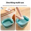 Household Items Collapsible Car Wash Fishing Foot Soak Massage Bucket Bucket Silicone Folding Cube Bathroom Kitchen Camp Basket
