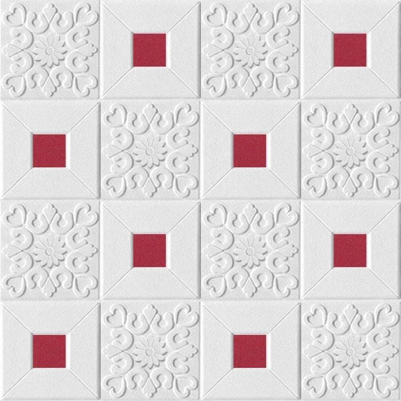 10pcs Foam 3D Foam Stickers Self-adhesive Ceiling Decorative Panels Waterproof Wallpaper Living Room Bedroom Home Decoration