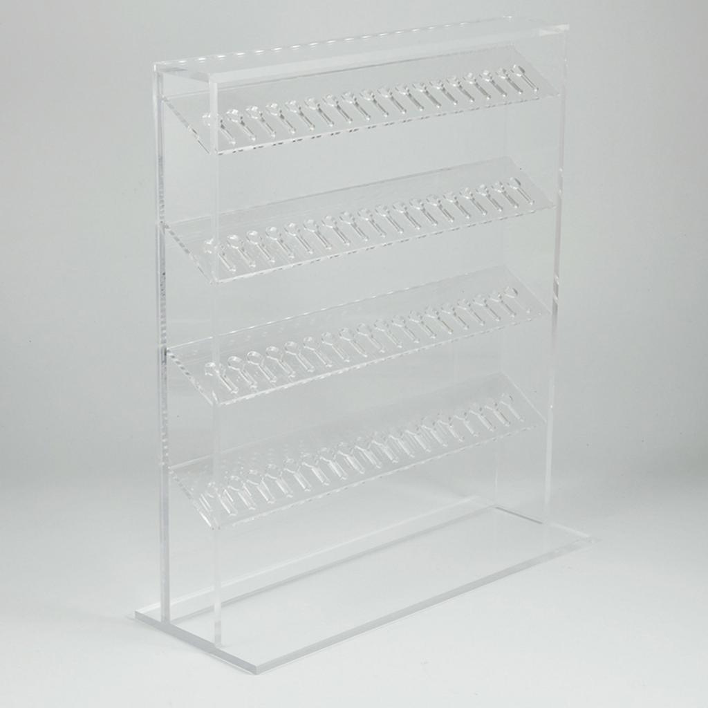 Acrylic Transparent Jewelry Display Stand Clear Multilayer Earrings Necklaces Storage Panel Accessories Organizer