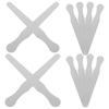 12 Pcs Stainless Steel Tongue Depressor Sterile Cheek Retractors Al Muscle Training Examination Tool Metal Scraper For Kids