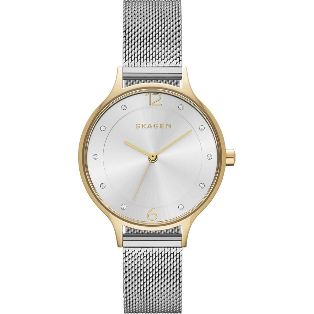 Skagen Anita Quartz Women s Watch SKW2340 Silver/Silver 30m Water Resistant Stylish Timepiece