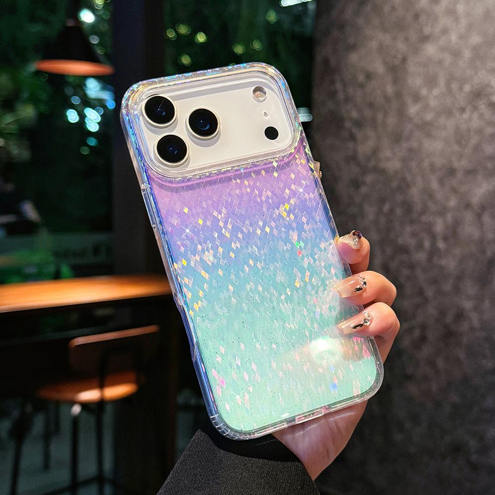 

Color Coated Glitter For Magsafe Phone Case For iPhone 17 16 15 14 13 12 11 Pro Max Magnetic Wireless Charge Shockproof Cover iPhone Air