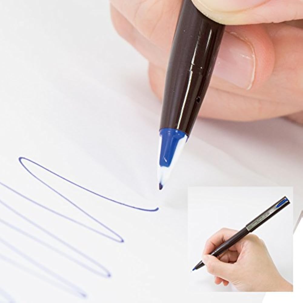 Pentel JM20ST-AMZ Plastic Fountain Pen, Plaman, 3 Color Set, Black, Red, Blue