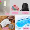 Rechargeable USB Faux Silk Eye Mask with Aroma Bag - Light Blocking, Hot Compress, Relieves Eye Fatigue, Breathable and Soothing for Women.