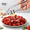 Non Stick Garlic Crusher Stainless Steel Press, Ergonomic Lever Heavy Duty Alloy Crusher, Effortless Mincing Manual for Kitchen Food Preparation Tool