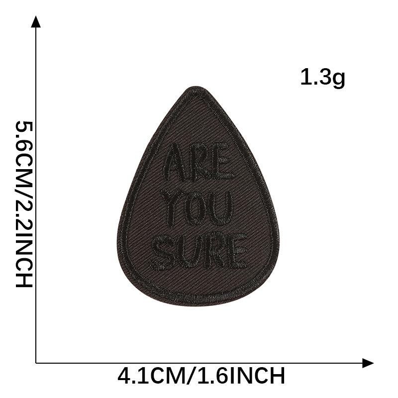 Embroidery Mark English Letter Embroidery Sticker, Cloth Label Sticker DIY Down Jacket Patch Sticker