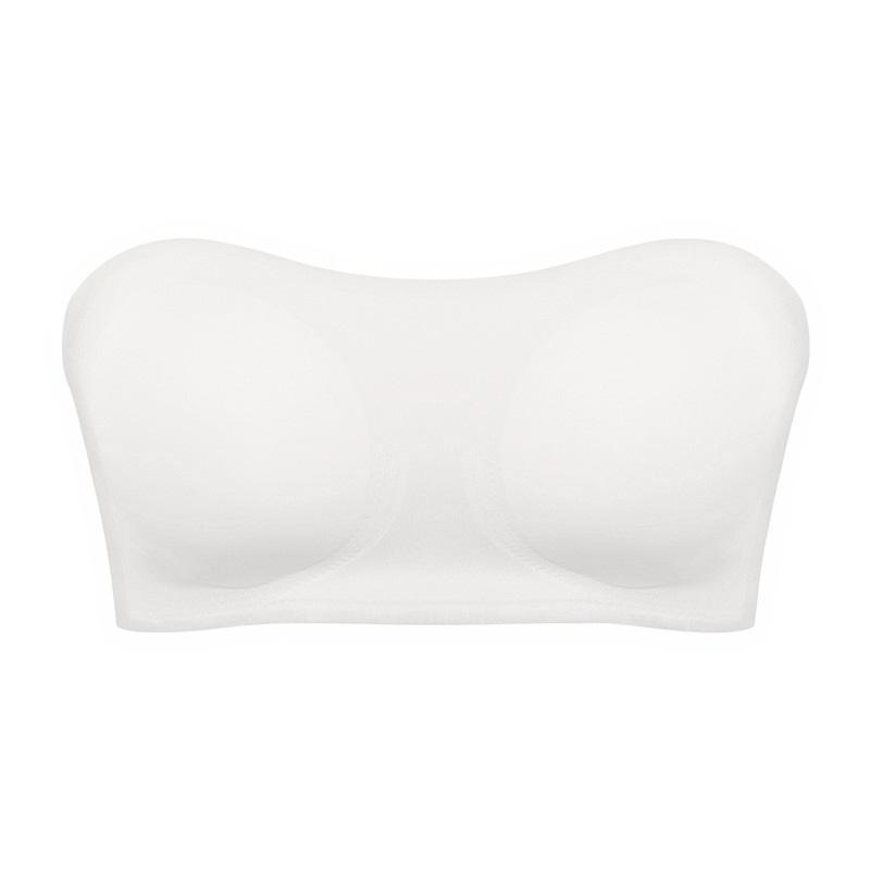 Women's Strapless Bra Cross Side Clasp Underwear