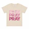 WoUnisex Pray On It Pray Over It Pray Through It T Shirt 100 Cotton Christian Faith Graphic Tee Short Sleeve Church Gift