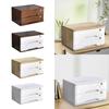 Chic Lockable Wooden Storage Box for Office